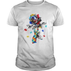 Rose Insert Color Leaf Shirt